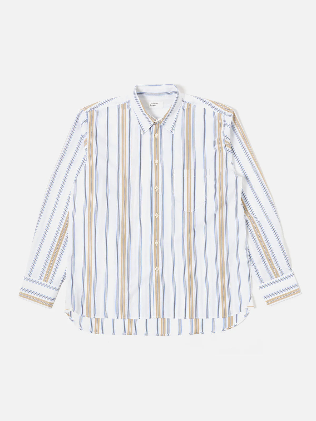 Blue/Sand Pop Stripe Three Lazy Day Shirt
