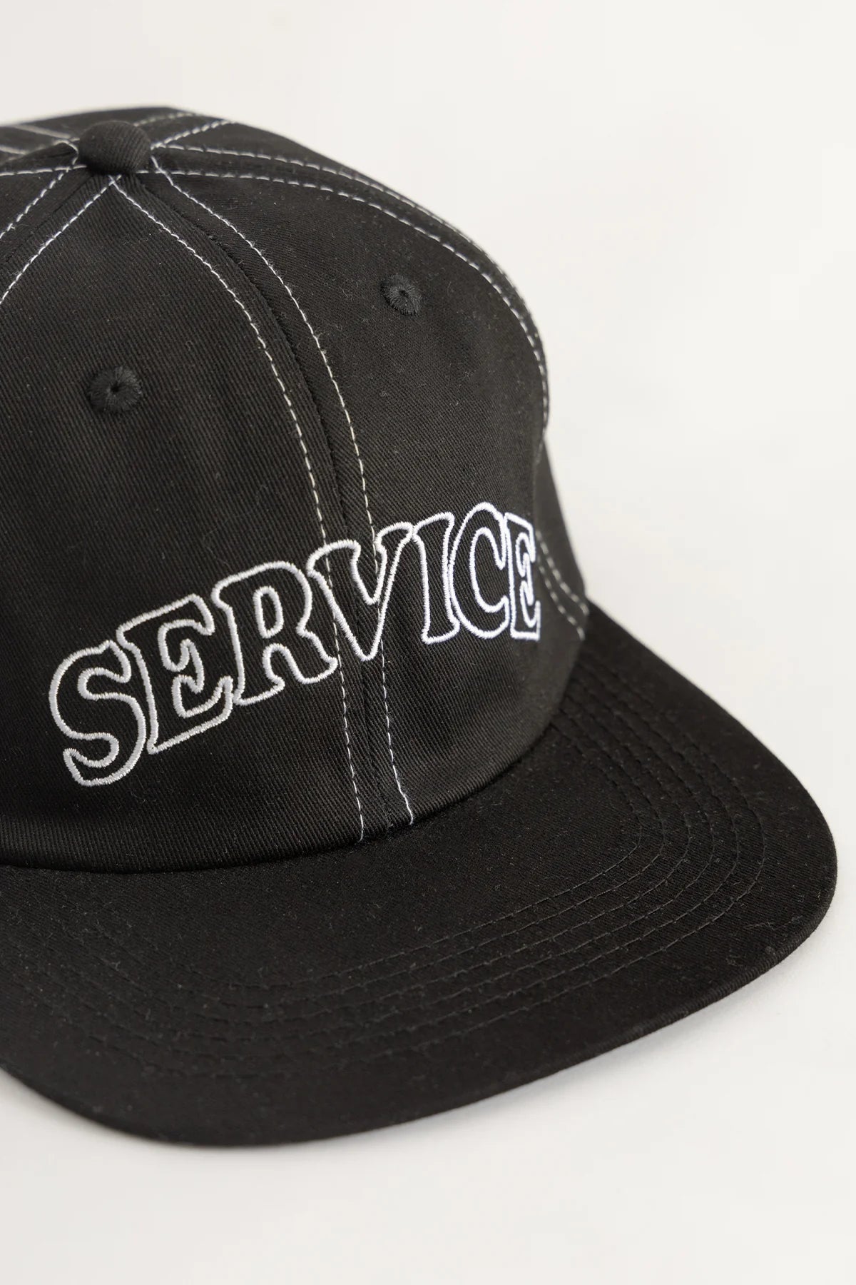 Arch Logo Contrast Stitch Cap - Black