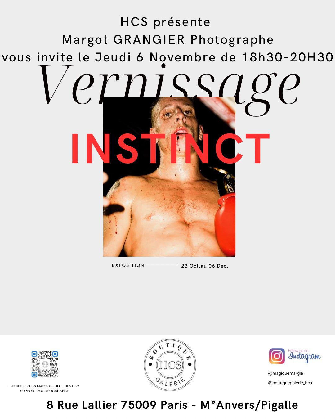 HCS présente l'exposition "INSTINCTS" de Margot GRANGIER (Photographie)