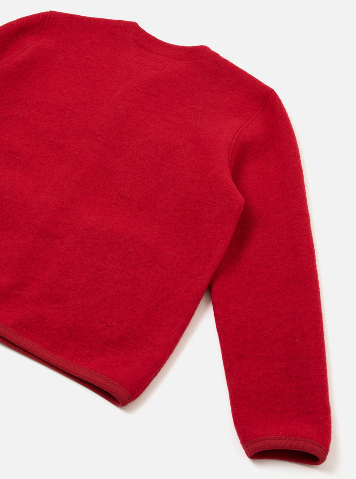 Scarlet Wool Fleece Cardigan - vue de dos