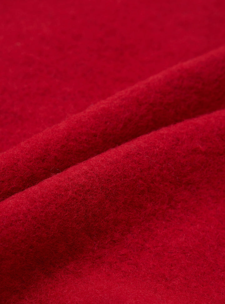 Scarlet Wool Fleece - détail tissu