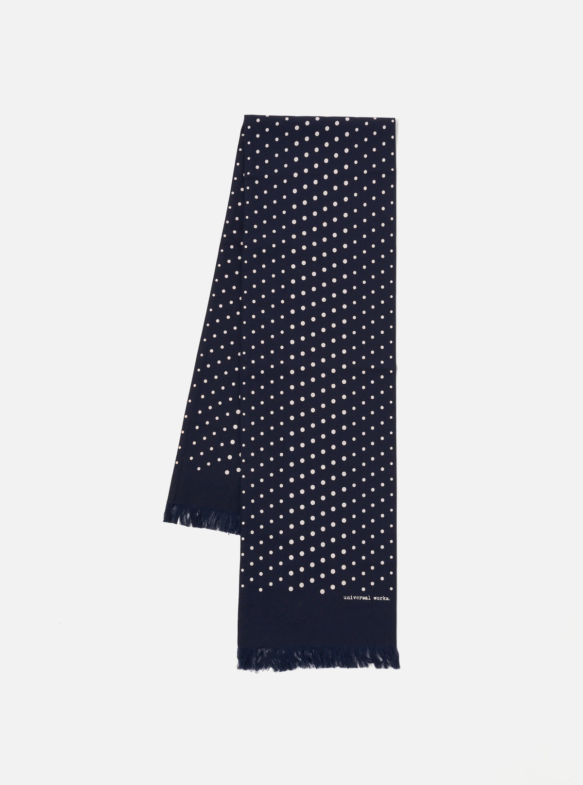 Short Scarf à pois bleu marine Universal Works