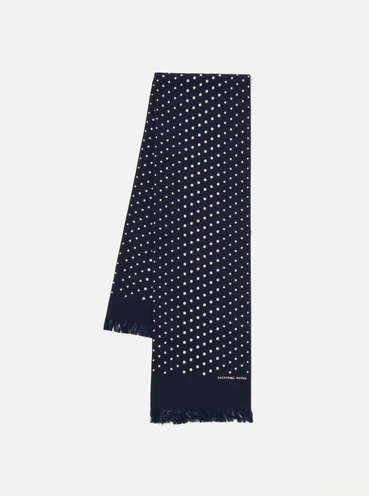 Short Scarf à pois bleu marine Universal Works