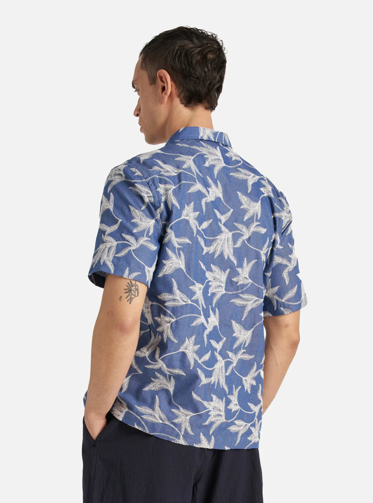 Indigo Summer Jungle Cotton Road Shirt