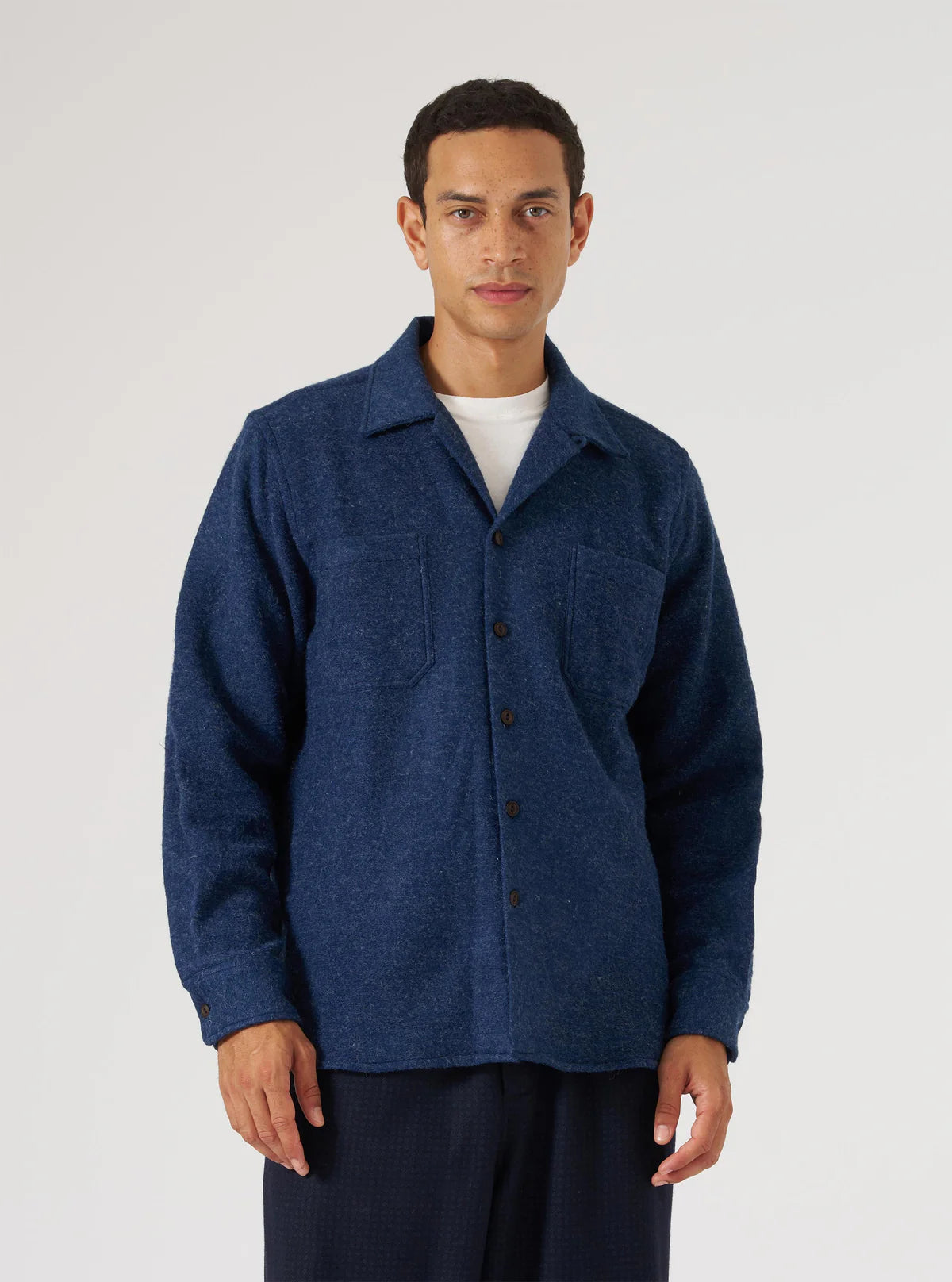 Navy Dam Marl Work Shirt