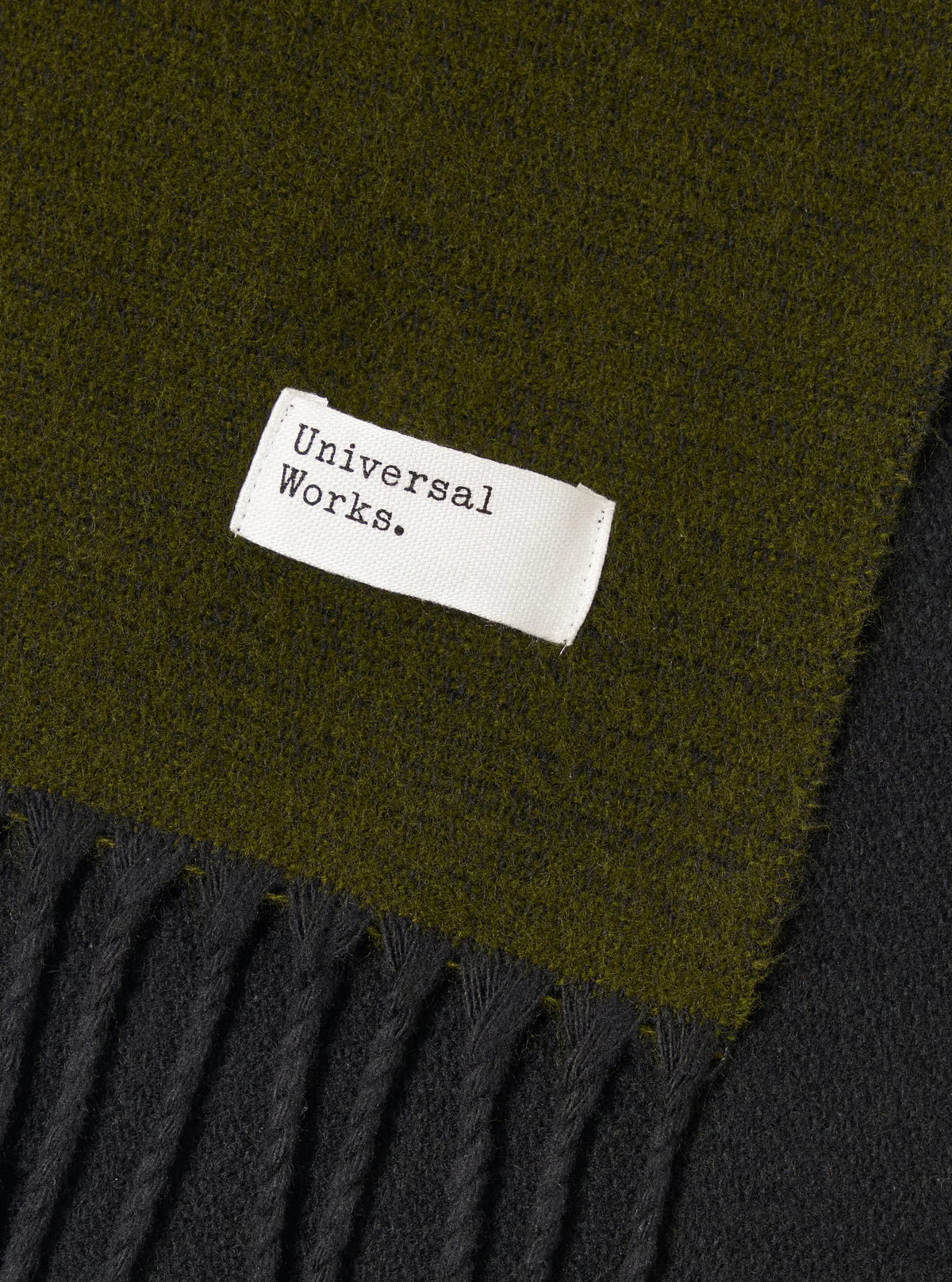 Vert/Noir Double Coté Echarpe (Reversible)