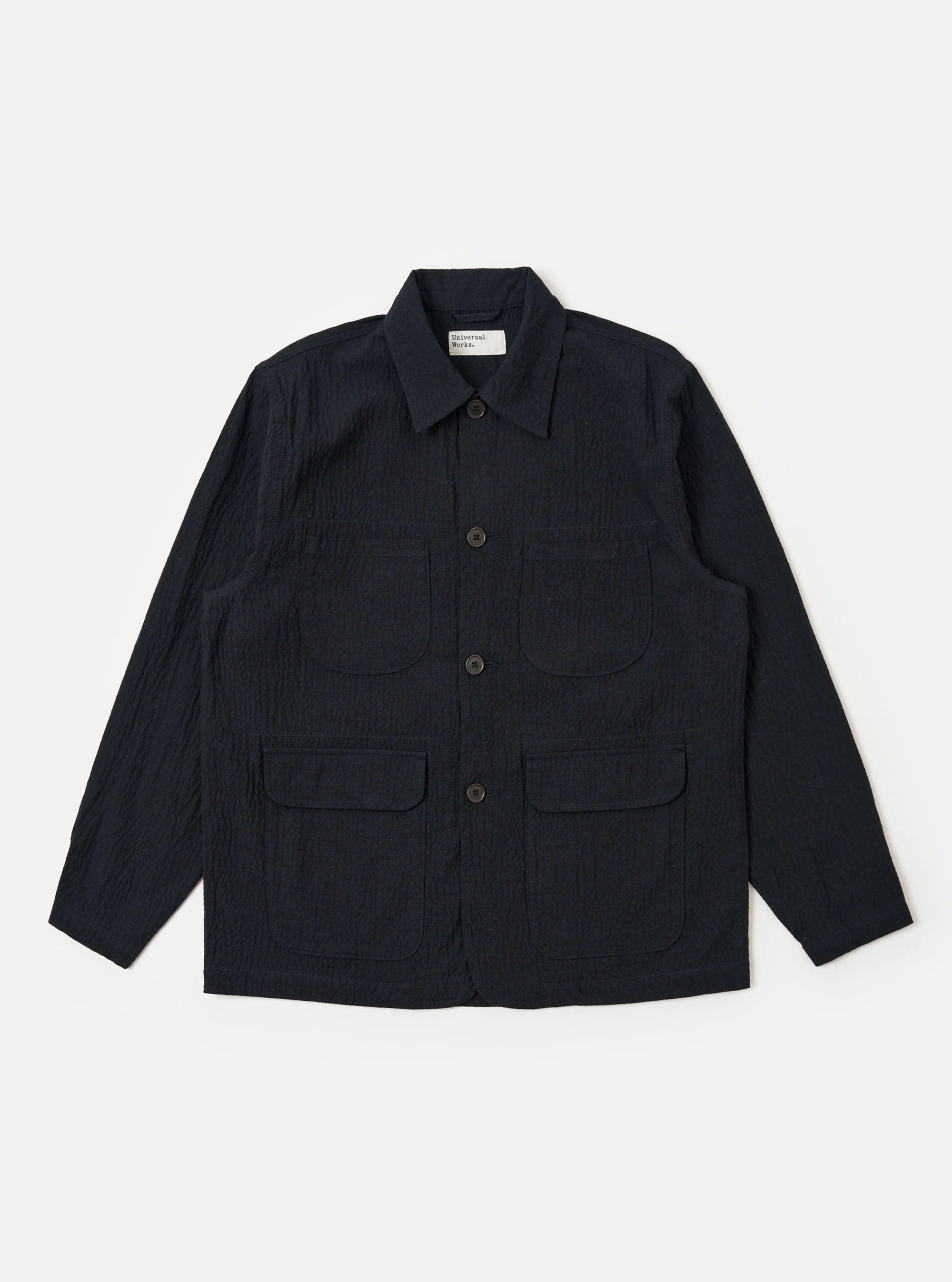 Dark Navy Ospina Cotton Labour Jacket