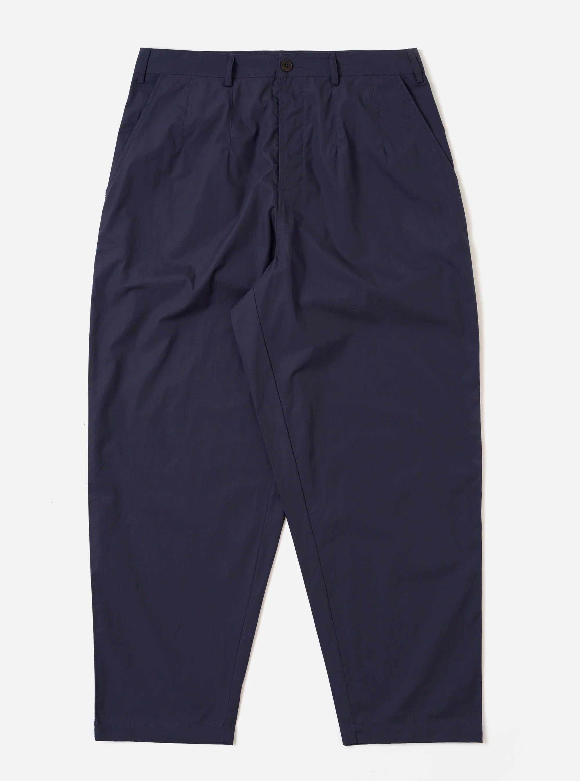 Navy Peached Poplin Dutch Pant - Navy