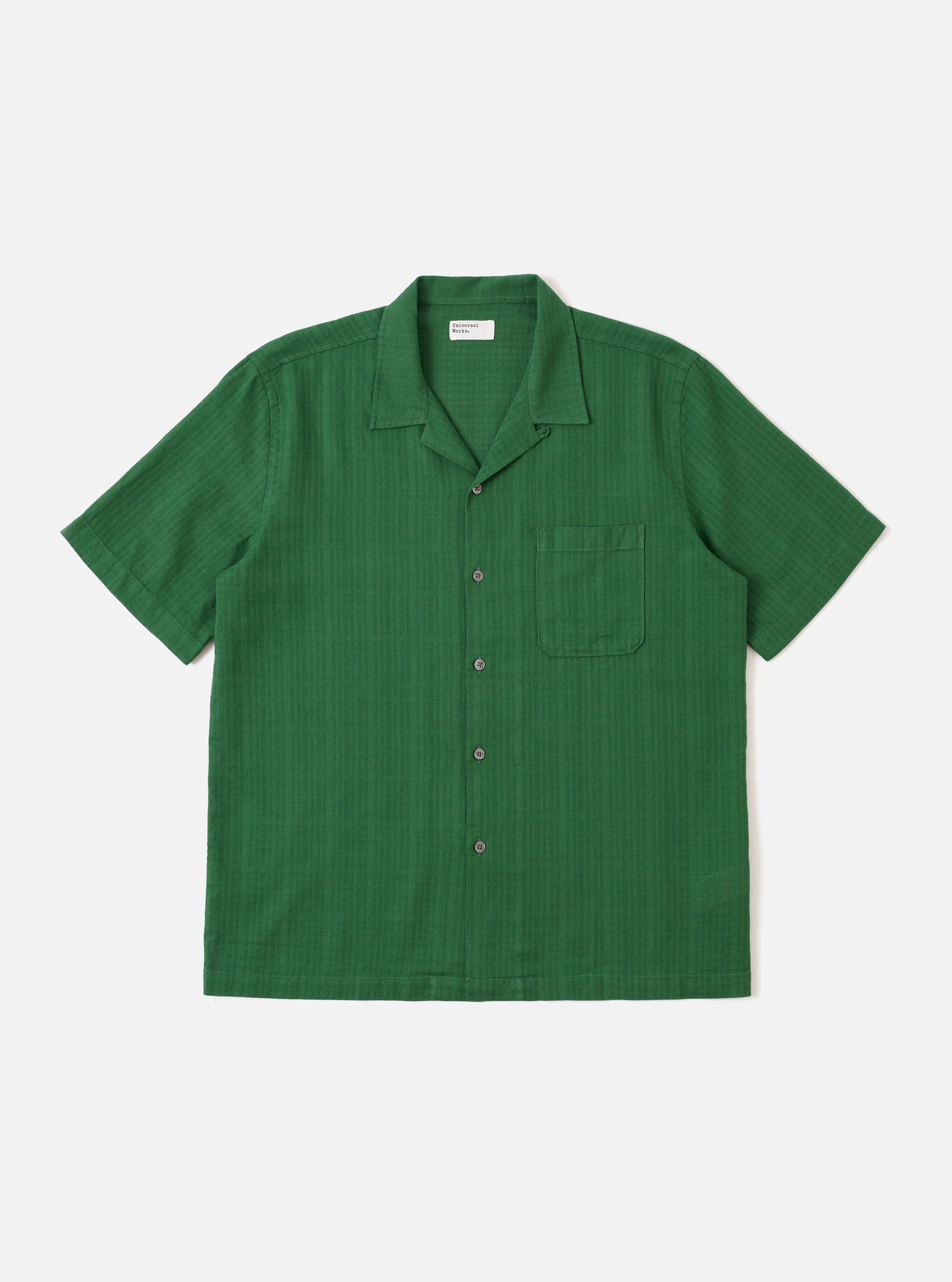 Chemise à manche courte Vert Coton - Road Shirt -