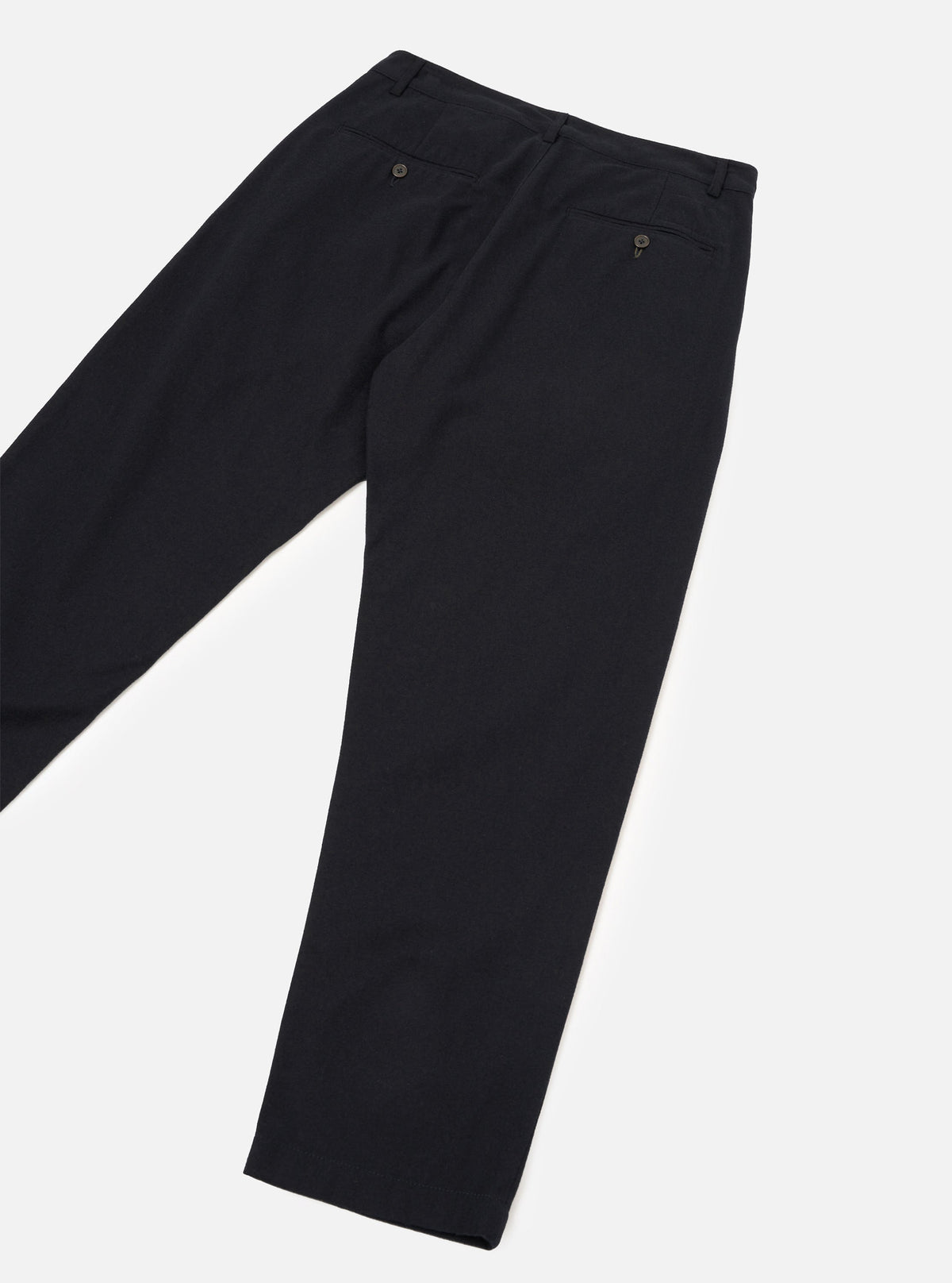 Black Brushed Moleskin Military Chino - vue de dos