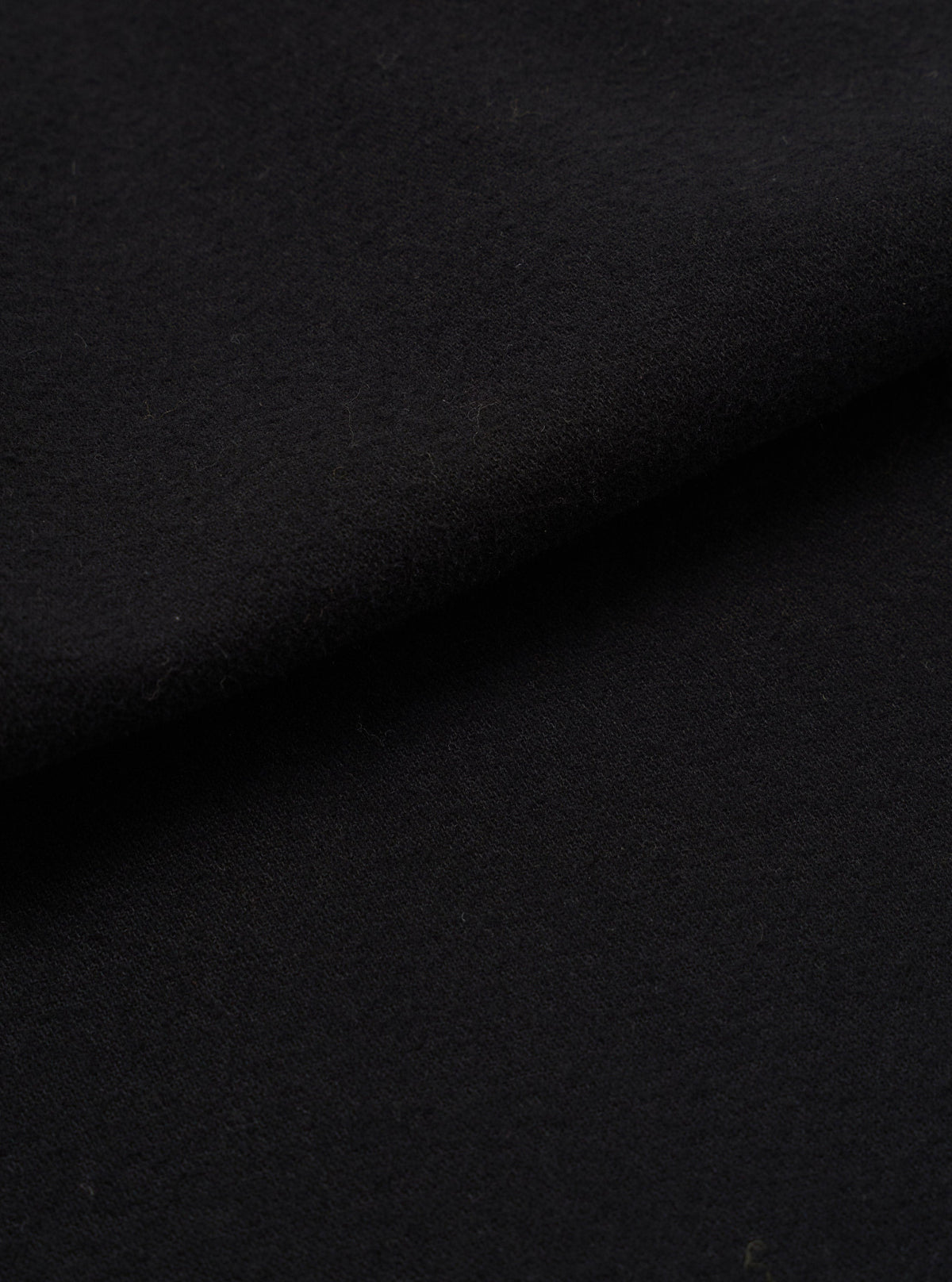 Black Brushed Moleskin - détail tissu