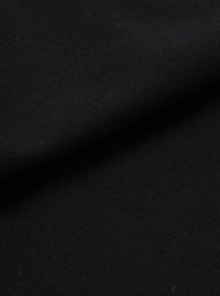 Black Brushed Moleskin - détail tissu