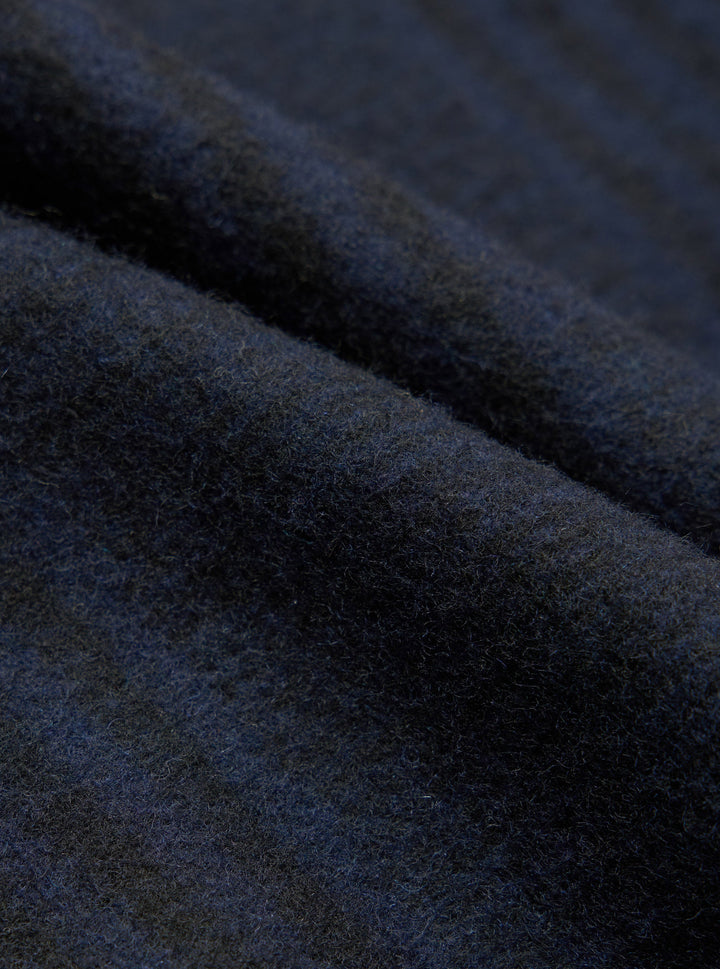 Bob Wool Mix navy - détail tissu