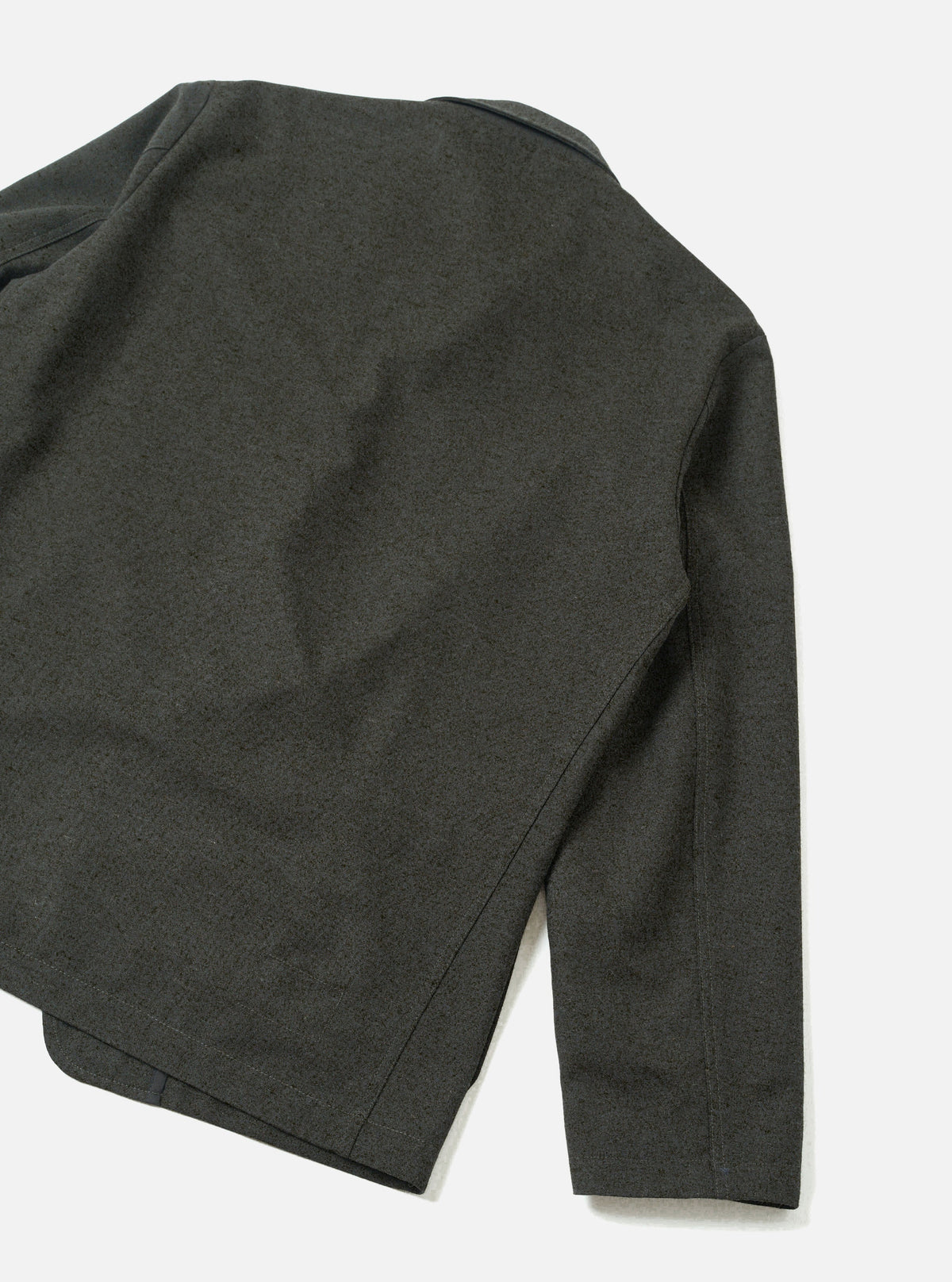 Olive Recycled Italian Tweed Two Button Jacket - vue de dos