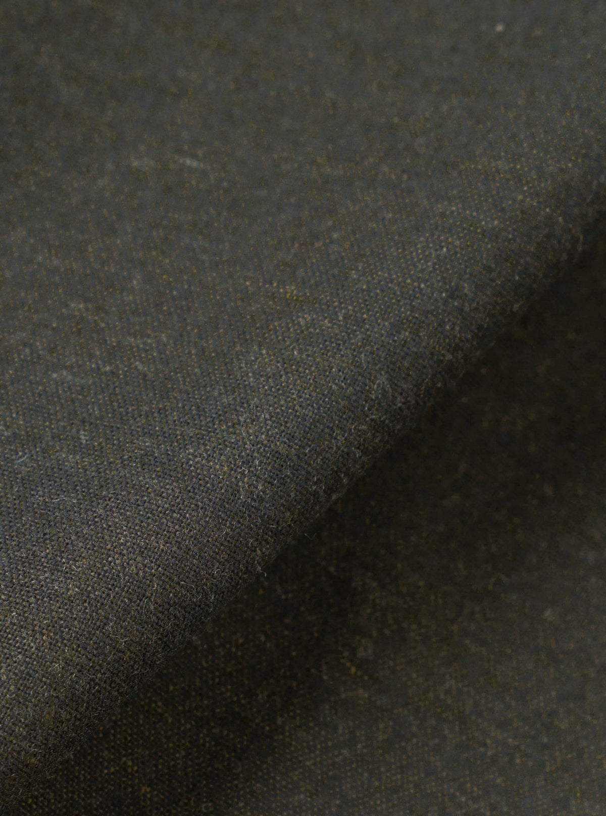 Olive Recycled Italian Tweed - détail tissu