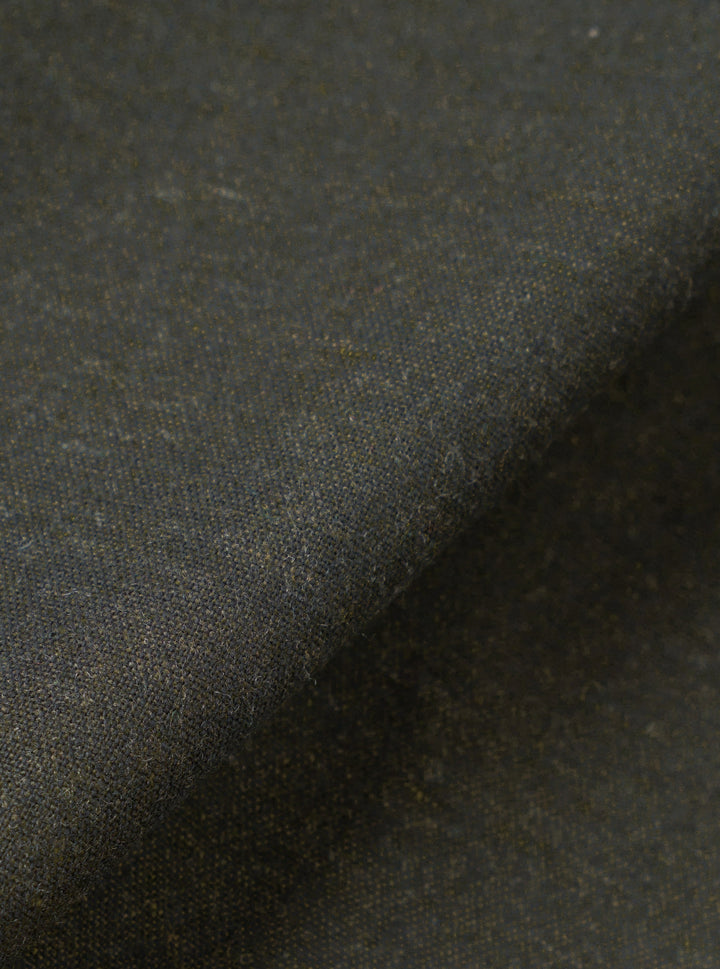 Olive Recycled Italian Tweed - détail tissu
