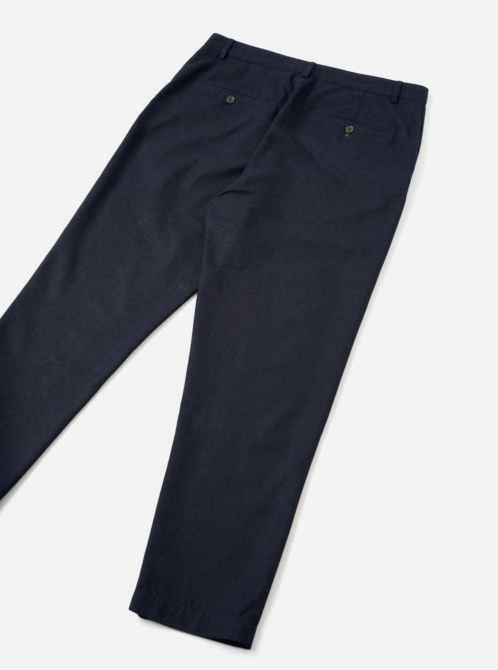 Navy Recycled Italian Tweed Military Chino - vue de dos