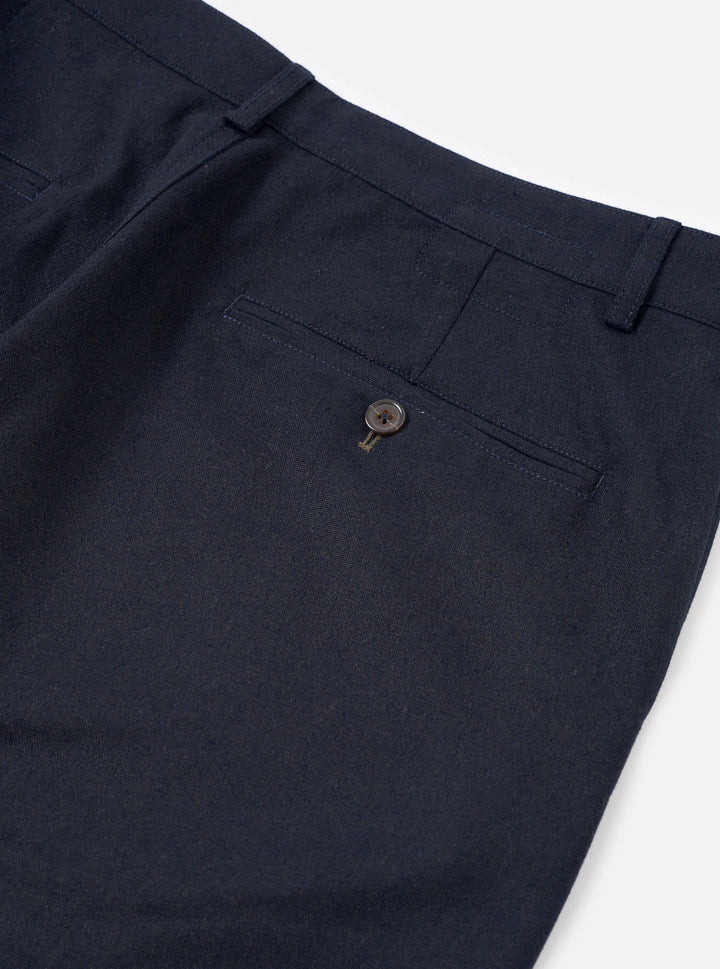 Navy Recycled Italian Tweed Military Chino - détail poches