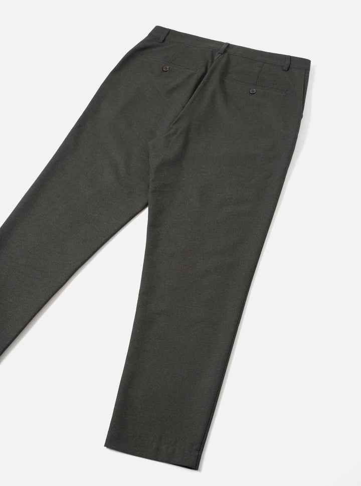 Olive Recycled Italian Tweed Military Chino - vue de dos
