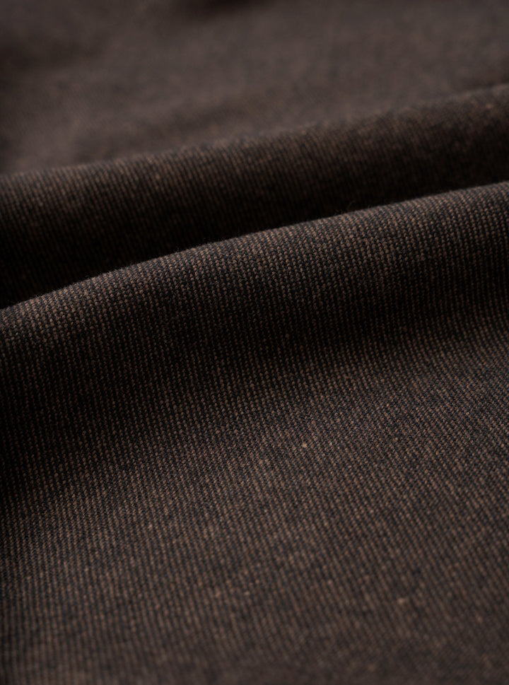 Brown Recycled Italian Tweed - détail tissu