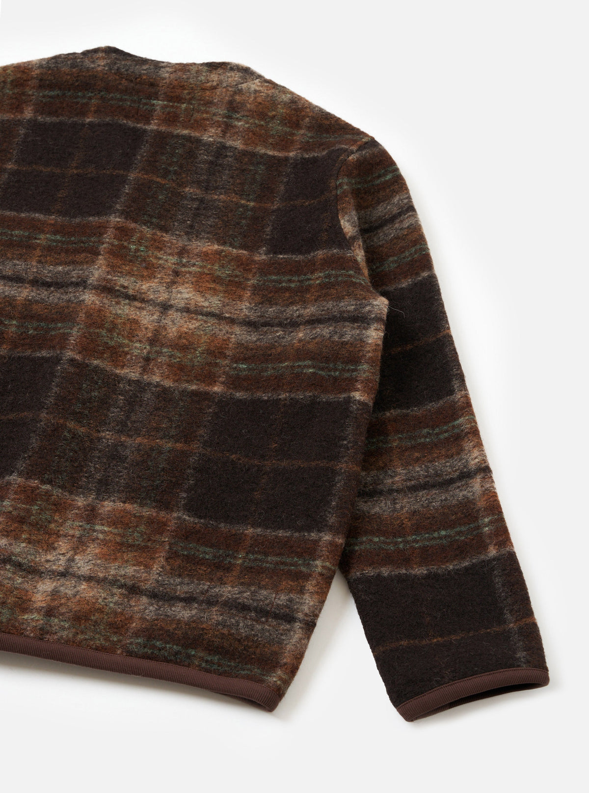 Cardigan Pino Wool Fleece marron - vue de dos