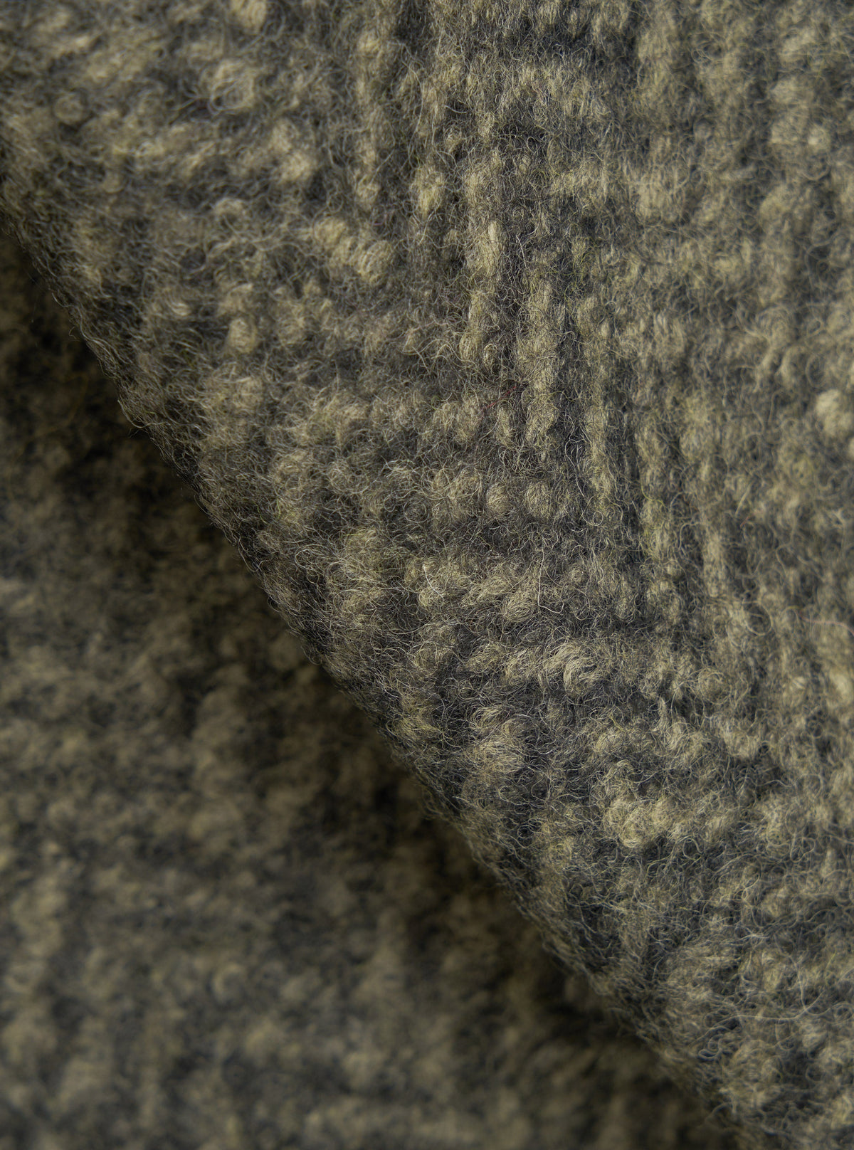 Olive Raven Fleece Advance Cardigan - détail tissu