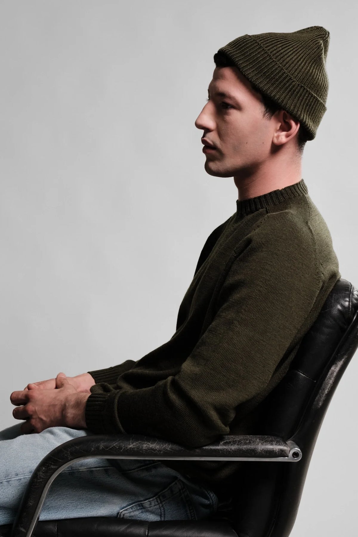 Bonnet Ara Nitto Knitwear kaki - vue 2