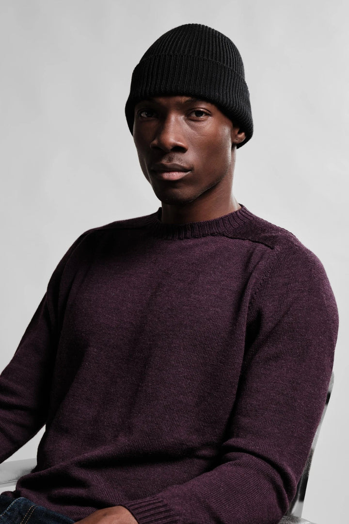 Bonnet Ara Nitto Knitwear noir - laine mérinos