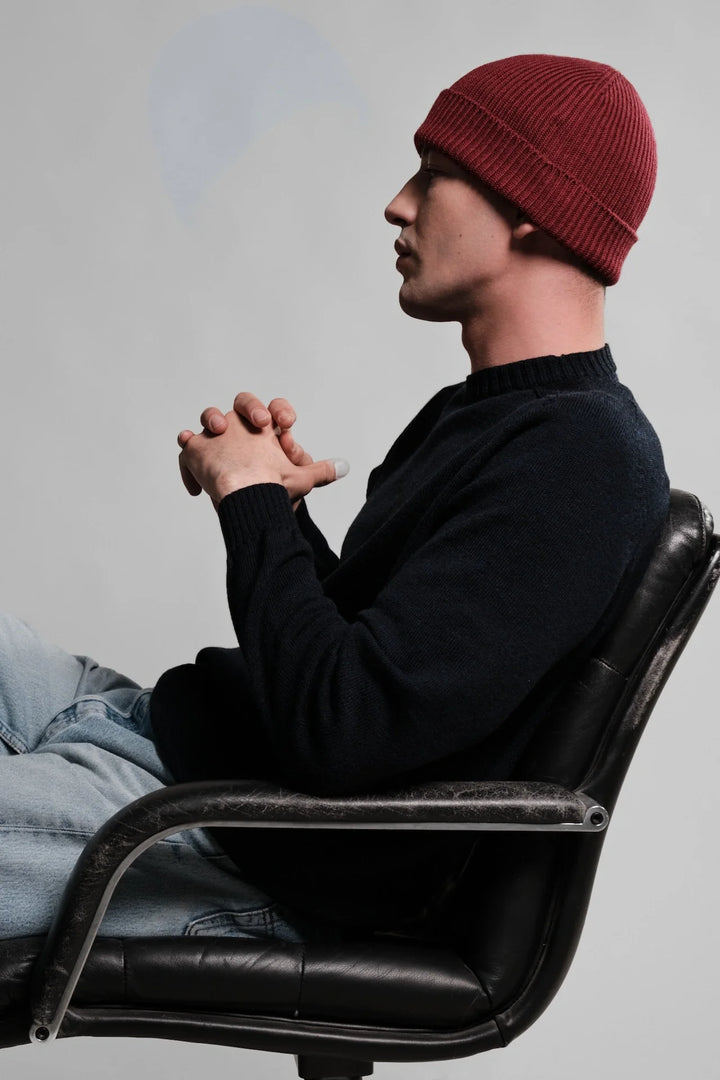 Bonnet Ara Nitto Knitwear rouge chiné - vue 2
