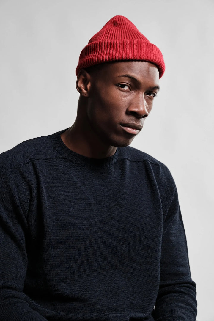 Bonnet Ara Nitto Knitwear rouge Cousteau - vue 2