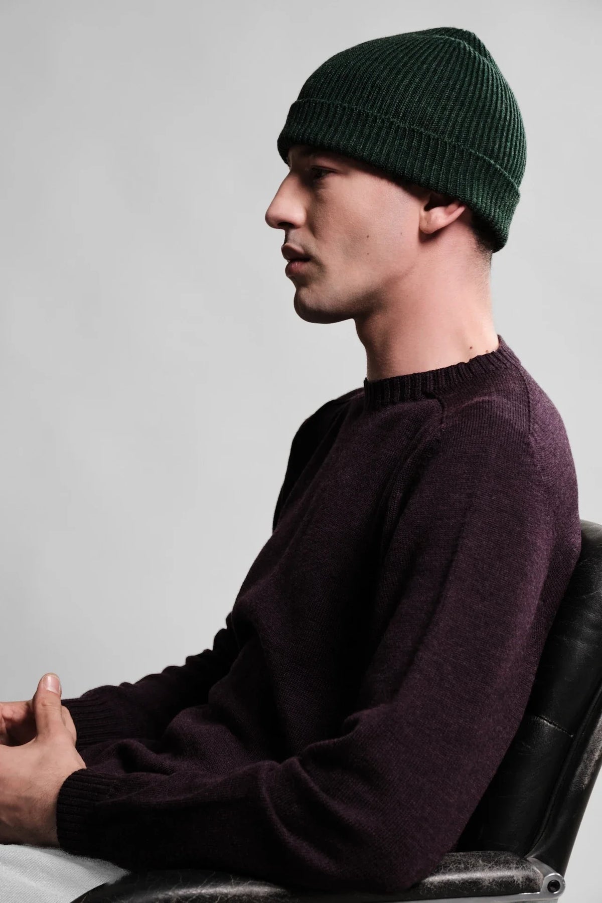 Bonnet Ara Nitto Knitwear vert forêt - vue 2
