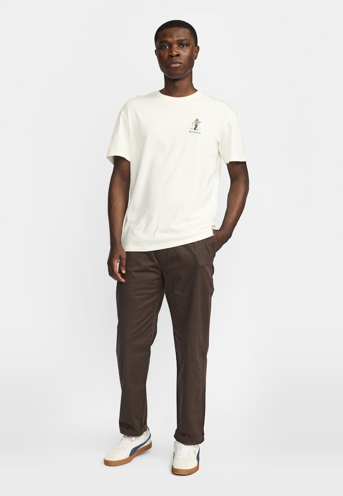 T-shirt Revolution 1463 CRO blanc cassé - vue 3