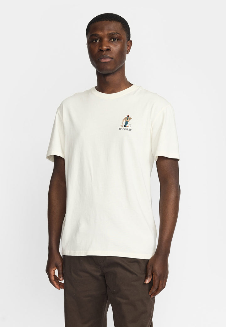 T-shirt Revolution 1463 CRO blanc cassé - vue 4
