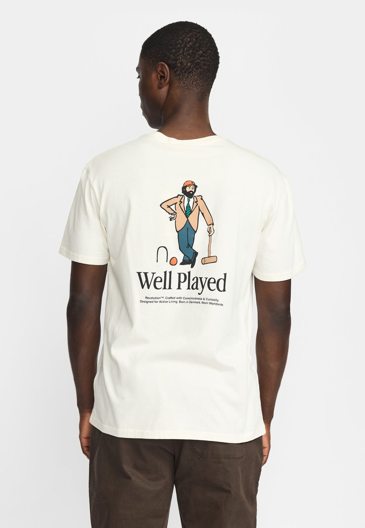 T-shirt Revolution 1463 CRO blanc cassé - vue 5