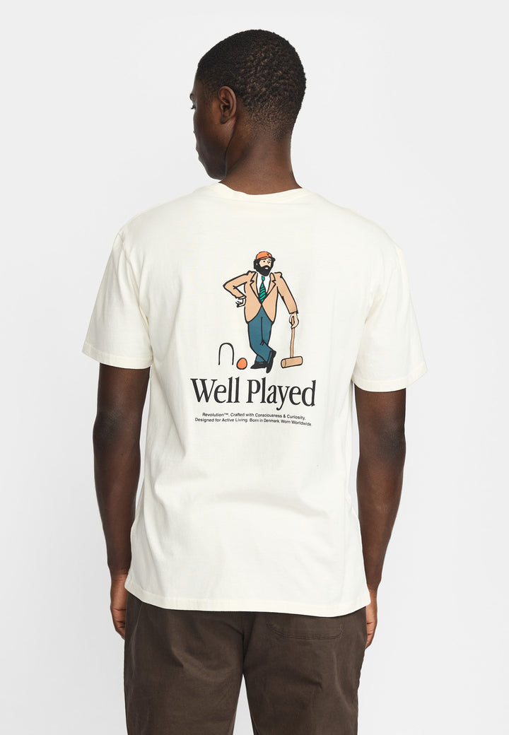 T-shirt Revolution 1463 CRO blanc cassé - vue 5