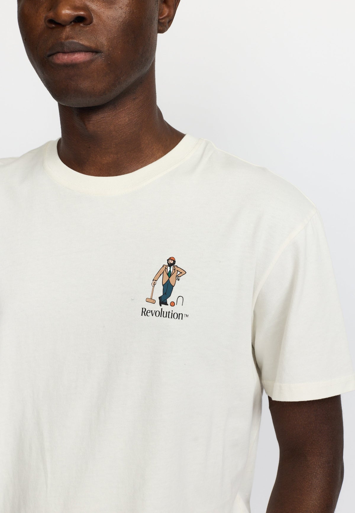 T-shirt Revolution 1463 CRO blanc cassé - vue 1