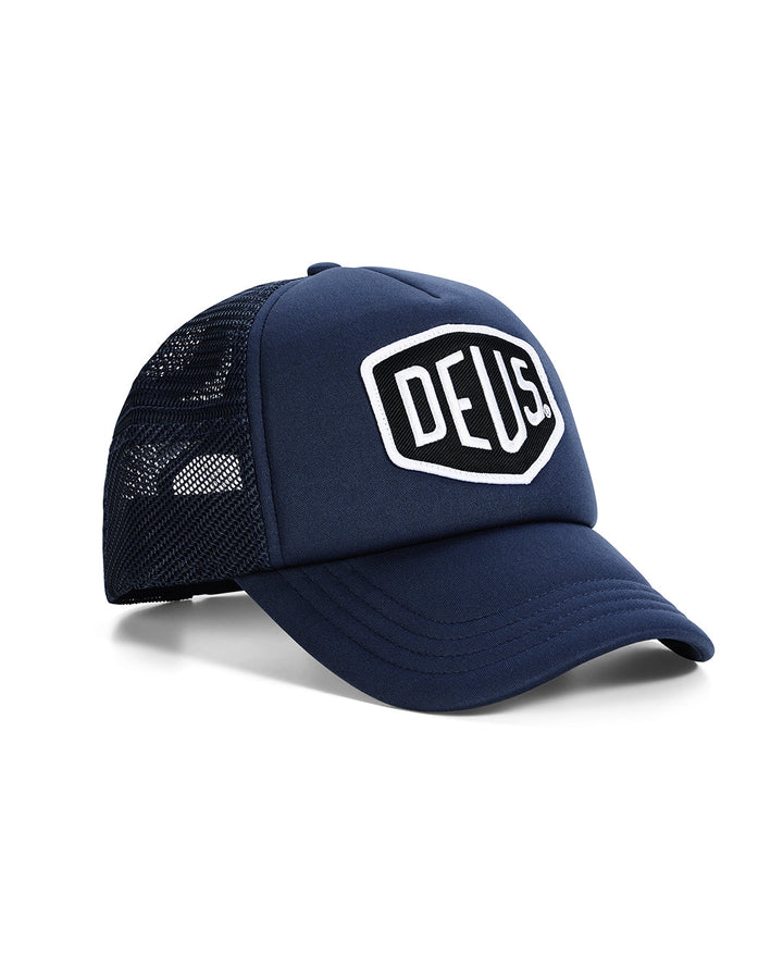 Baylands Trucker Deus Ex Machina bleu mécanicien - vue de face