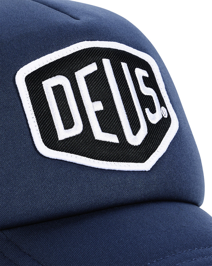 Baylands Trucker Deus Ex Machina bleu mécanicien - vue de dos