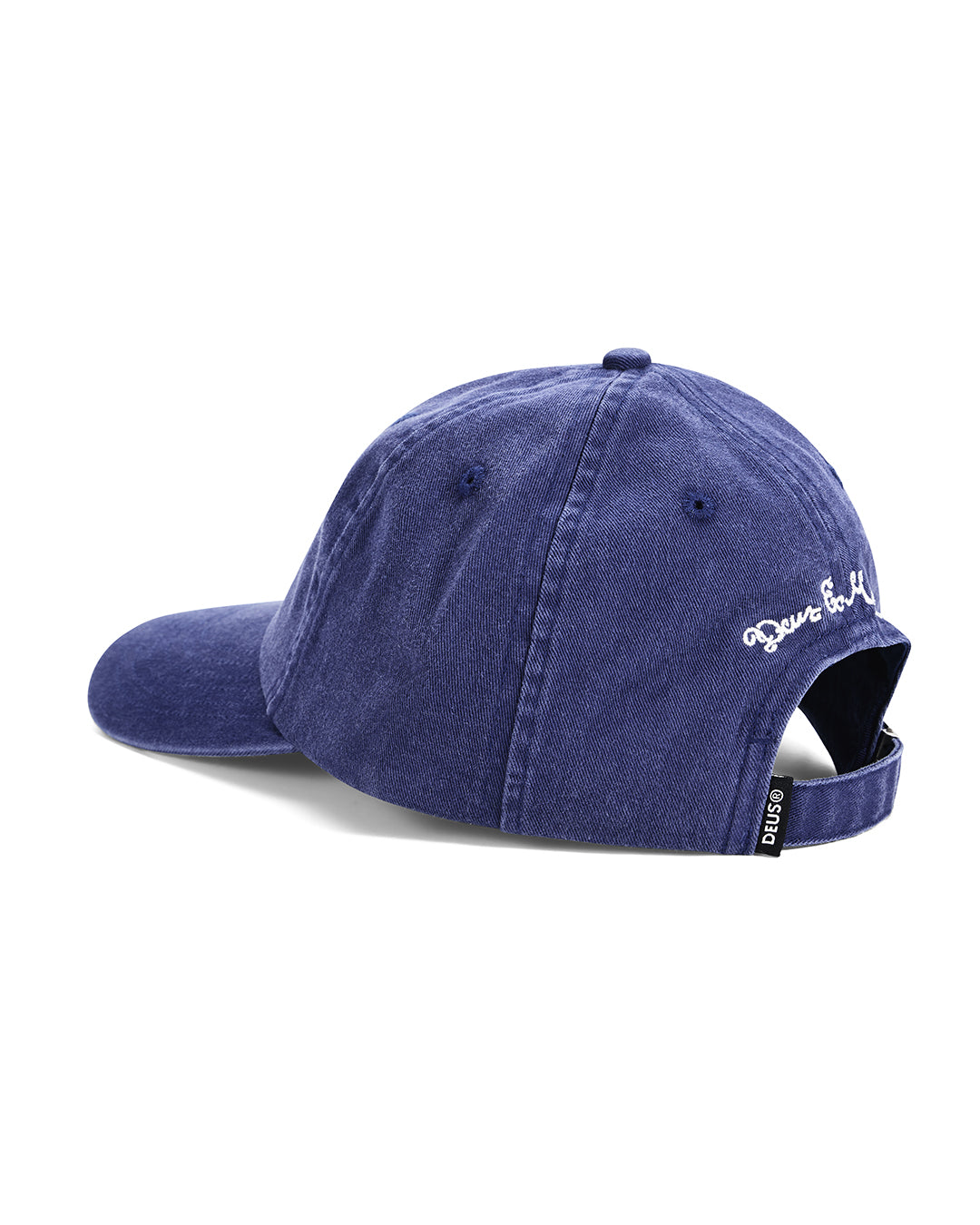 Biarritz Sign Cap Deus Ex Machina bleu mécanicien - vue de profil