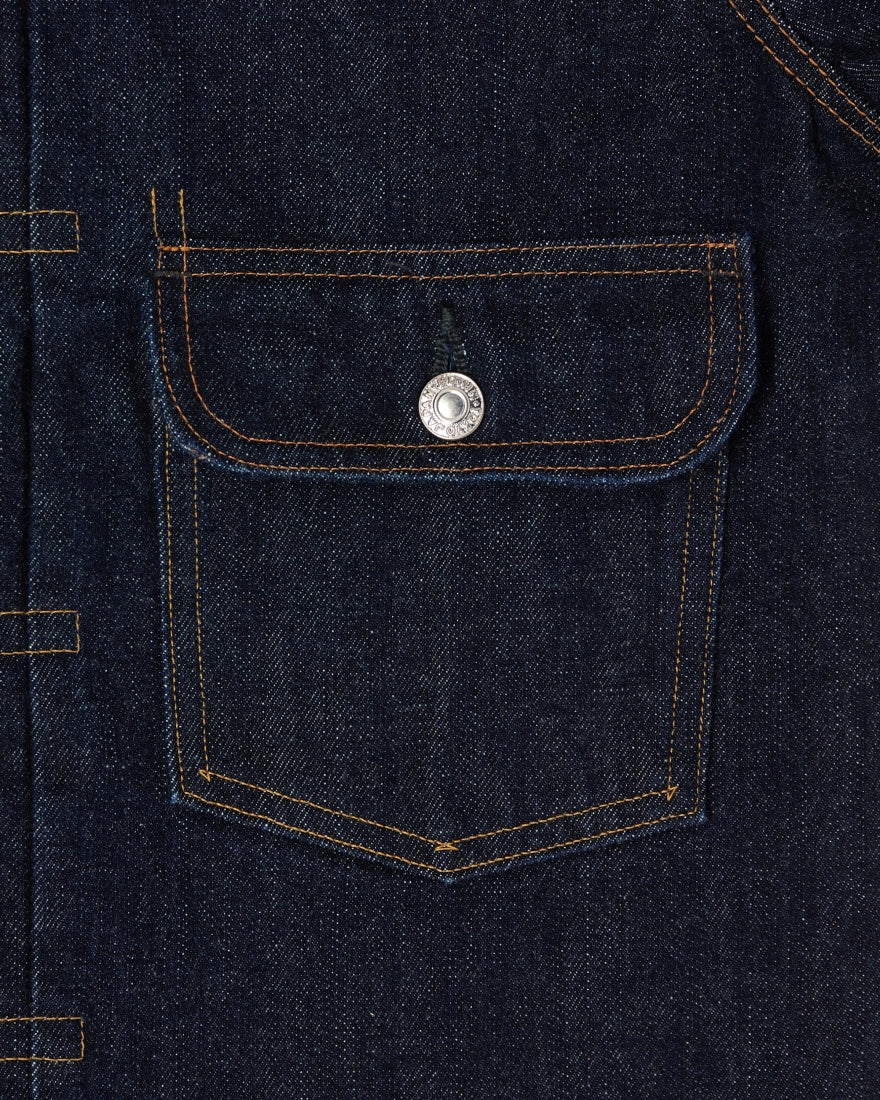 Veste en jean Edwin - détail boutons