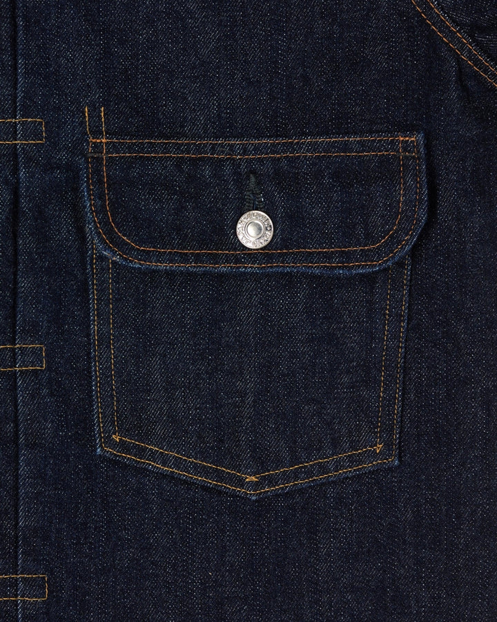 Veste en jean Edwin - détail boutons