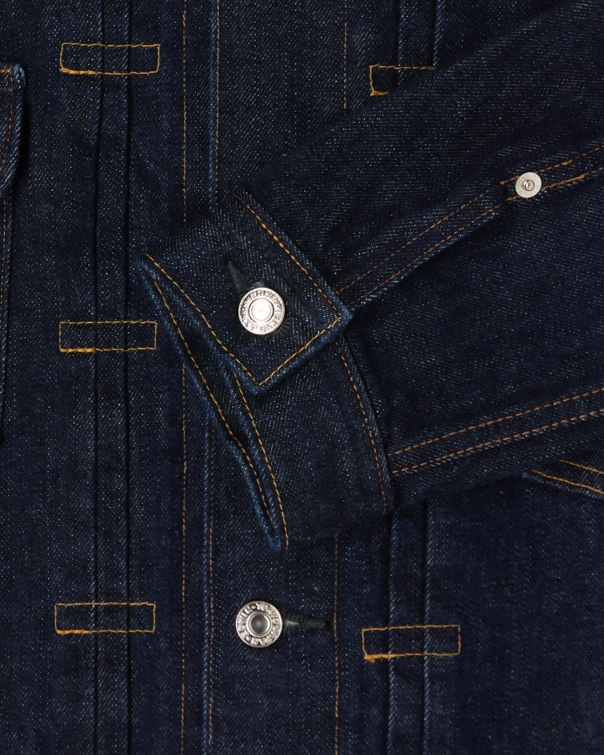 Veste en jean Edwin - détail lisière