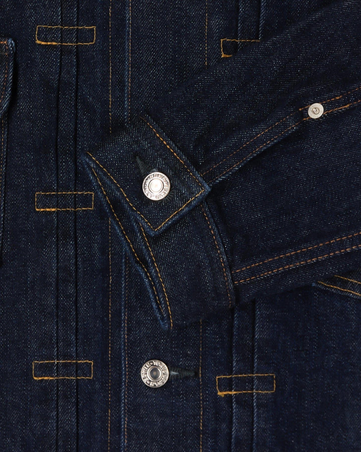 Veste en jean Edwin - détail lisière