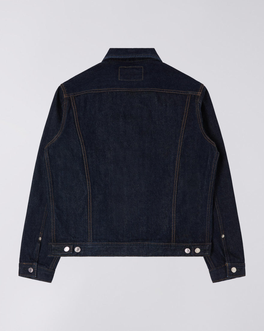 Veste en jean Edwin bleu rincé - vue de dos