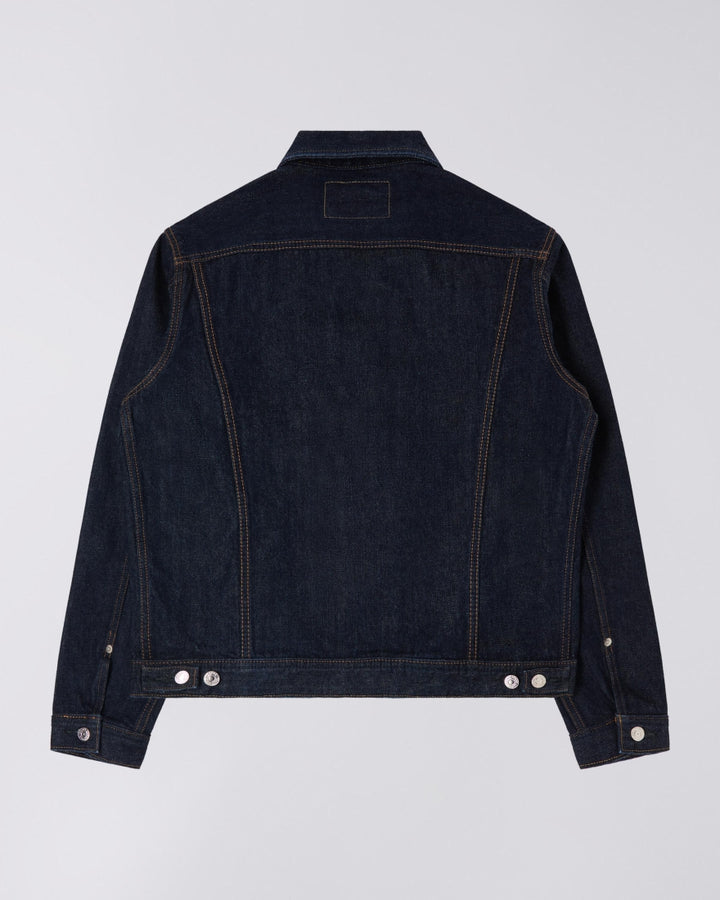 Veste en jean Edwin bleu rincé - vue de dos