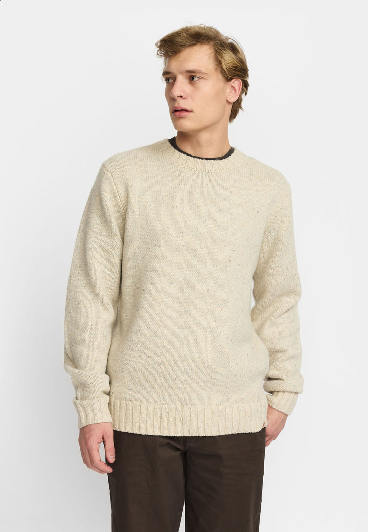 Pull grosse maille Revolution 6538 blanc - vue 1