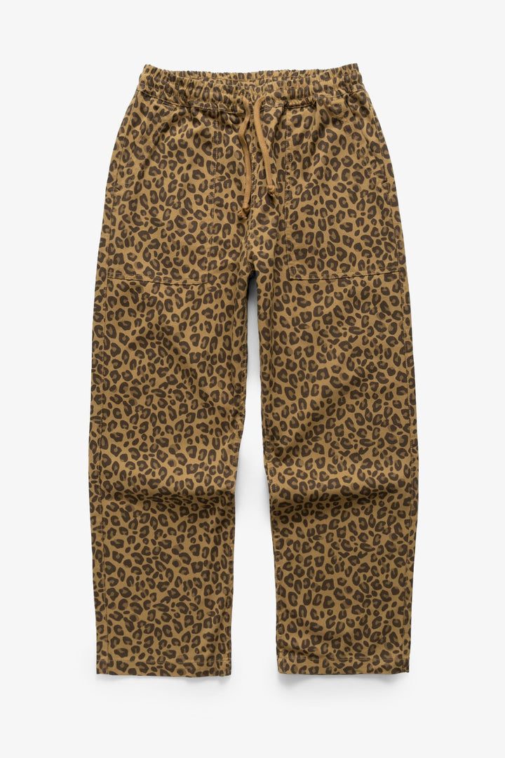 Patterned Chef Pants Brown Leopard - vue de face