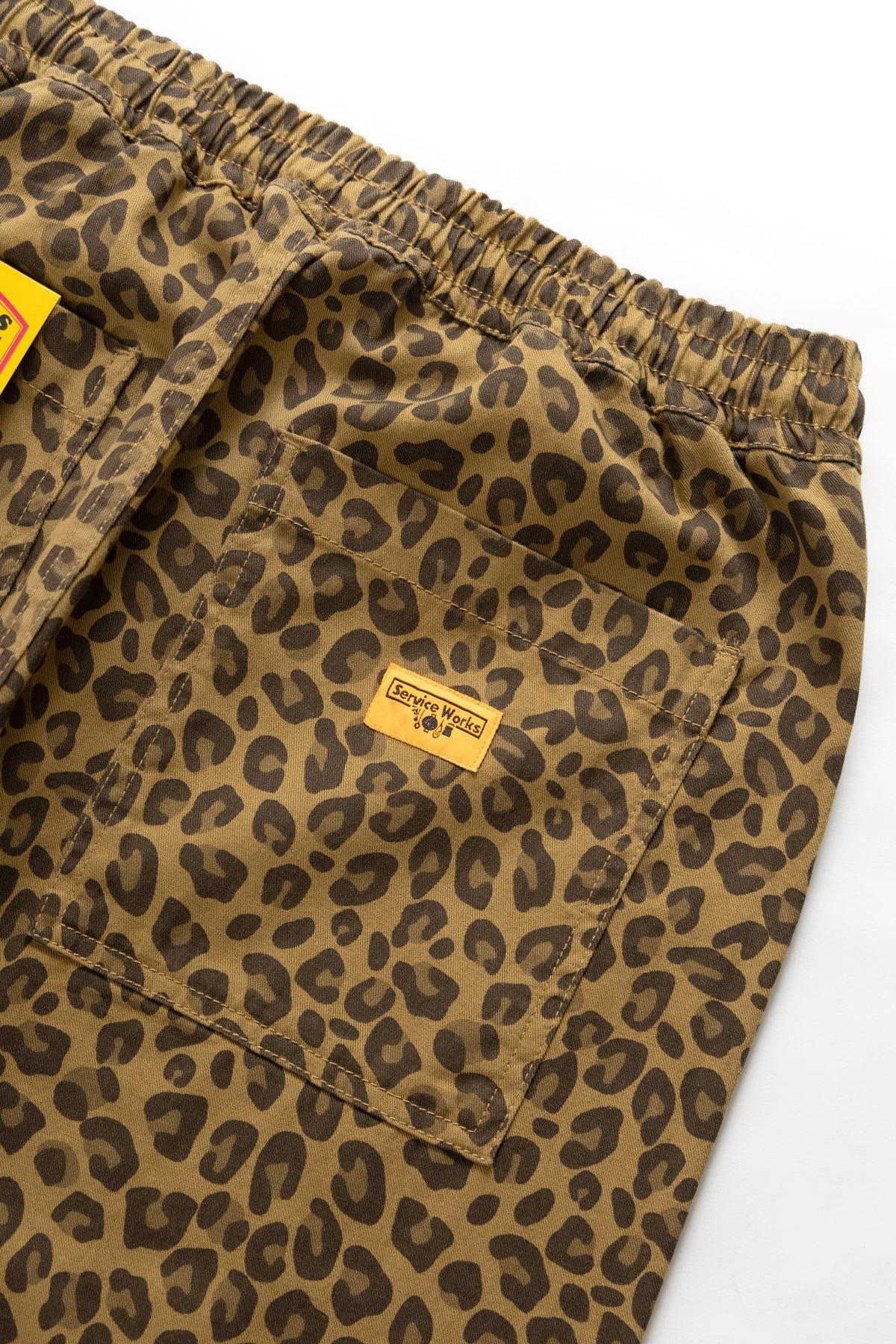 Patterned Chef Pants Brown Leopard - détail