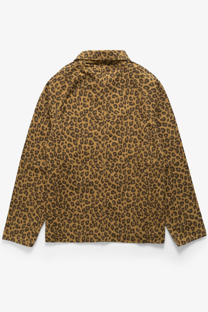 Patterned Front Of House Jacket Brown Leopard - détail