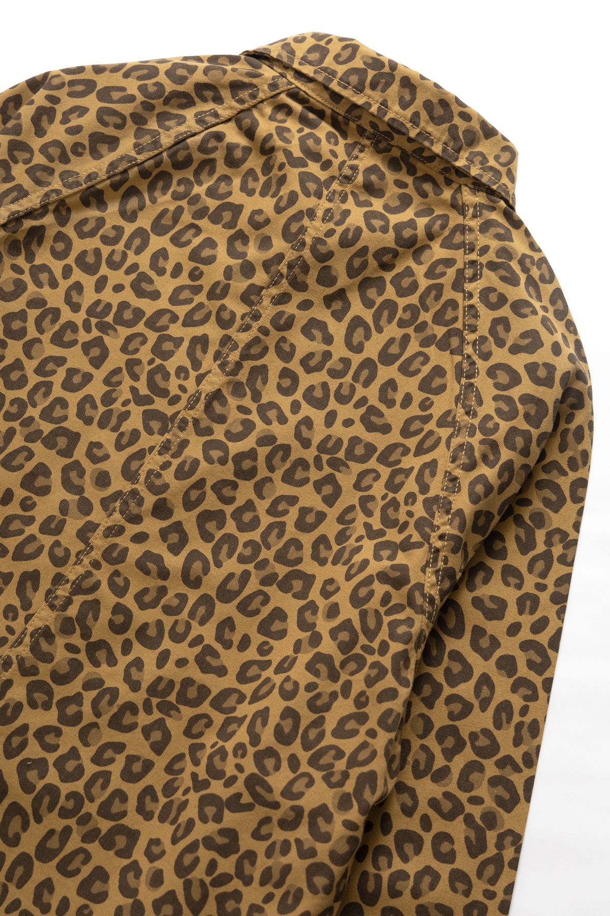 Patterned Front Of House Jacket Brown Leopard - détail